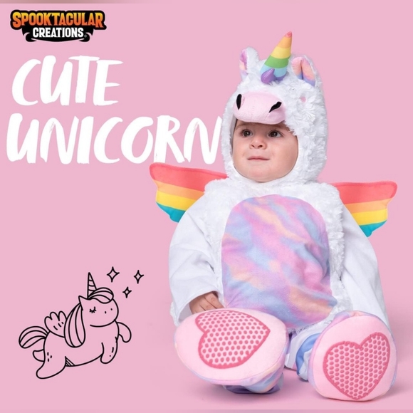 CUTE UNICORN INFANT HALLOWEEN COSTUME 🎃 SIZE 12-18MNTHS - Picture 3 of 14